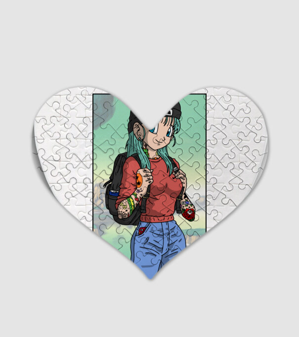 dragon ball bulma model alb pe tricou