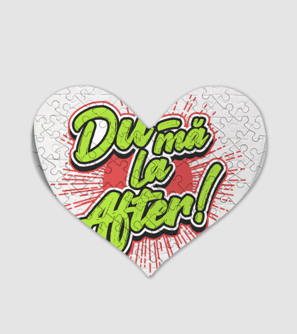 Du-mă la After model alb pe tricou