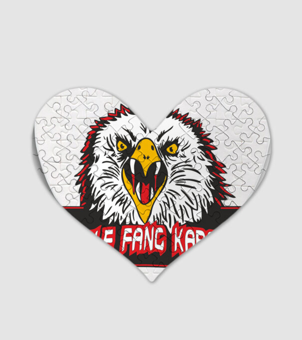 eagle fang karate cobra kai model alb pe tricou