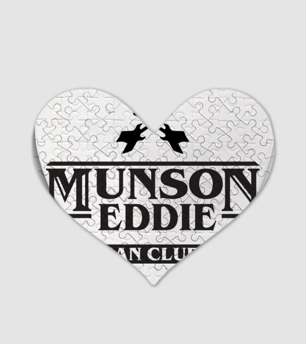 eddie munson fan club model alb pe tricou