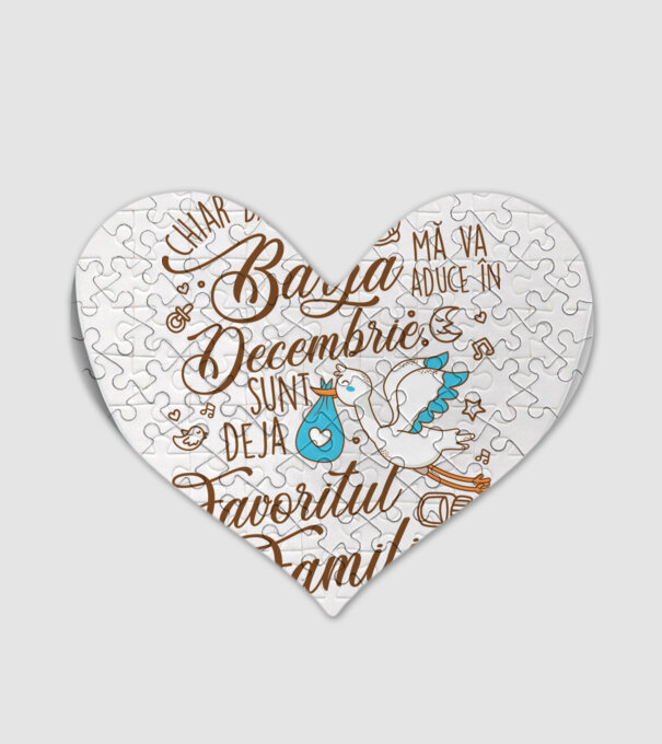 Favoritul familiei DECEMBRIE model alb pe tricou