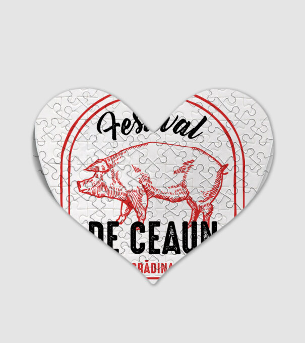Festival de ceaun - cu tata în grădina din spate! model alb pe tricou