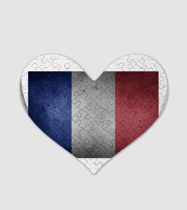 FRANCE model alb pe tricou