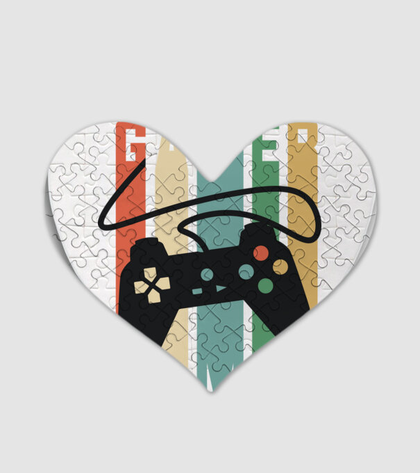 Gamer Controller model alb pe tricou