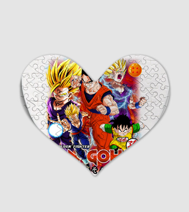 gohan dragonball model alb pe tricou