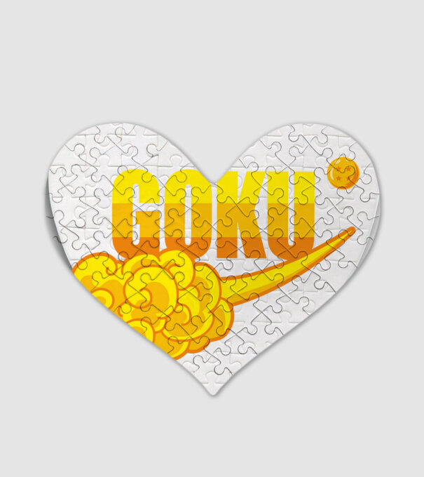 goku cloud model alb pe tricou