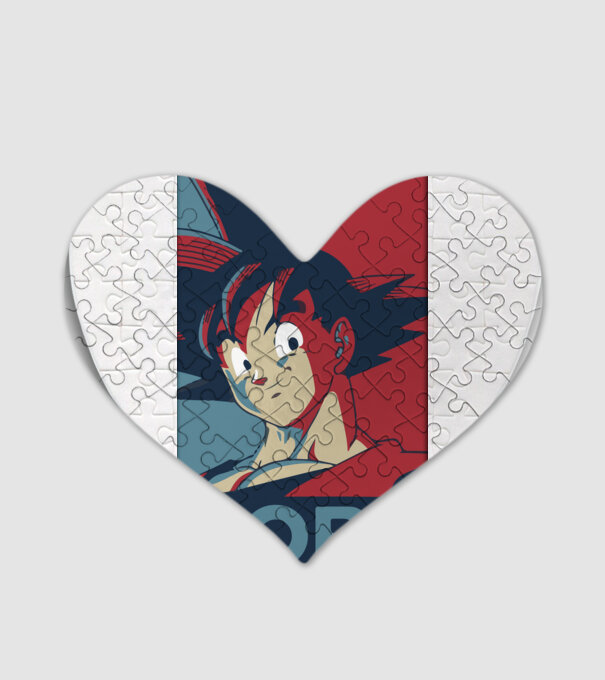 goku hope dragonball model alb pe tricou