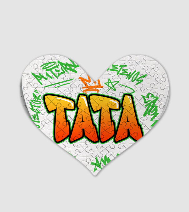Graffiti tata model alb pe tricou