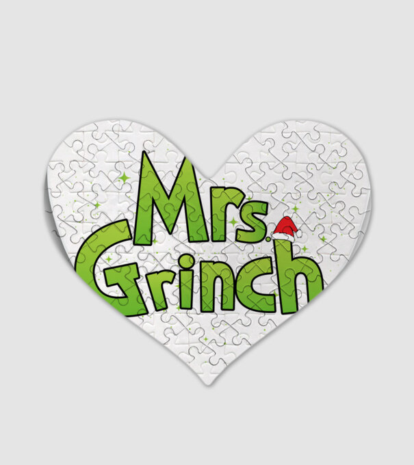 Grinch Family Mrs Grinch model alb pe tricou