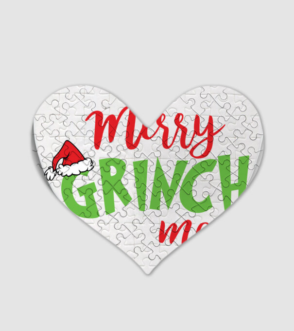 Grinchmas model alb pe tricou