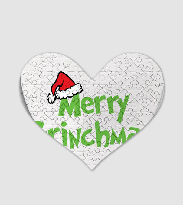 Grinchmas model alb pe tricou