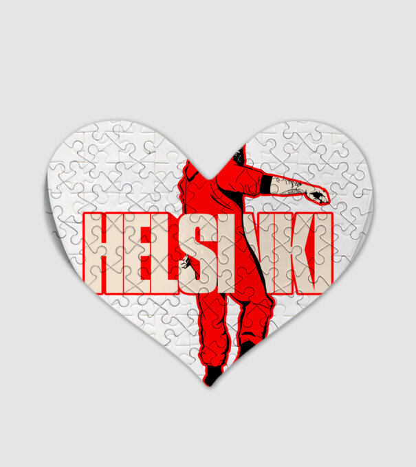 helsinki la casa de papel model alb pe tricou