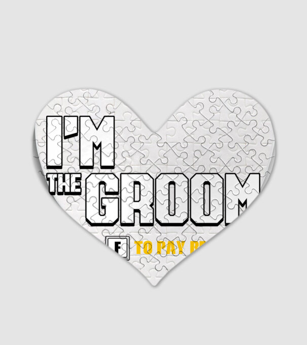 I'm the Groom model alb pe tricou