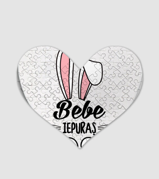 iepuraș bebe model alb pe tricou
