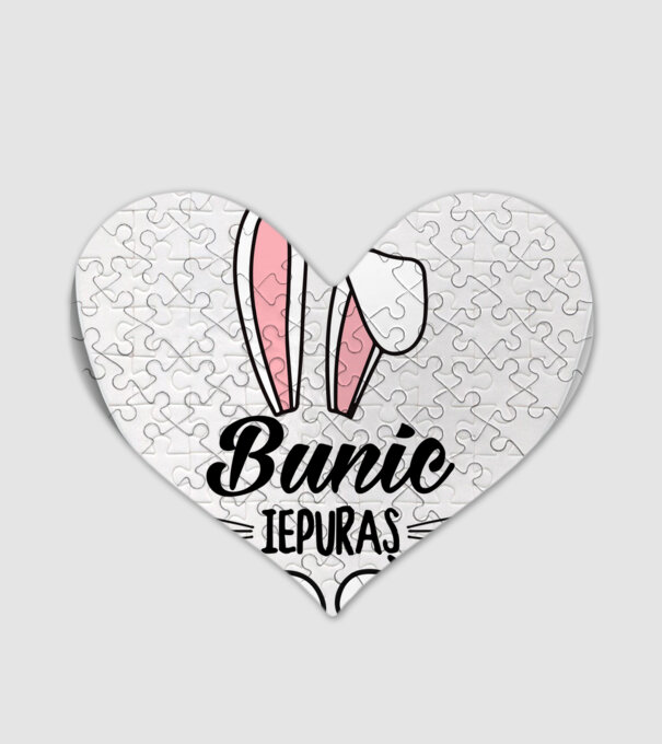 iepuraș bunic model alb pe tricou