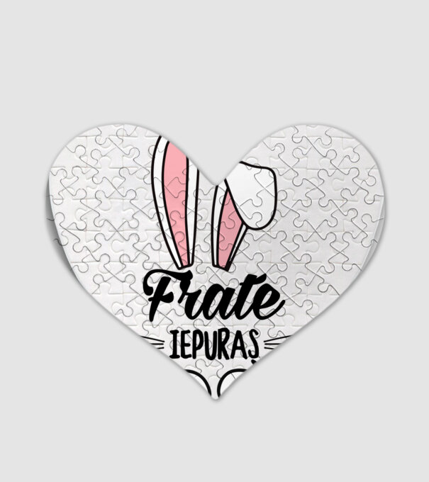 iepuraș frate model alb pe tricou
