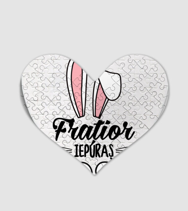 iepuraș frățior model alb pe tricou