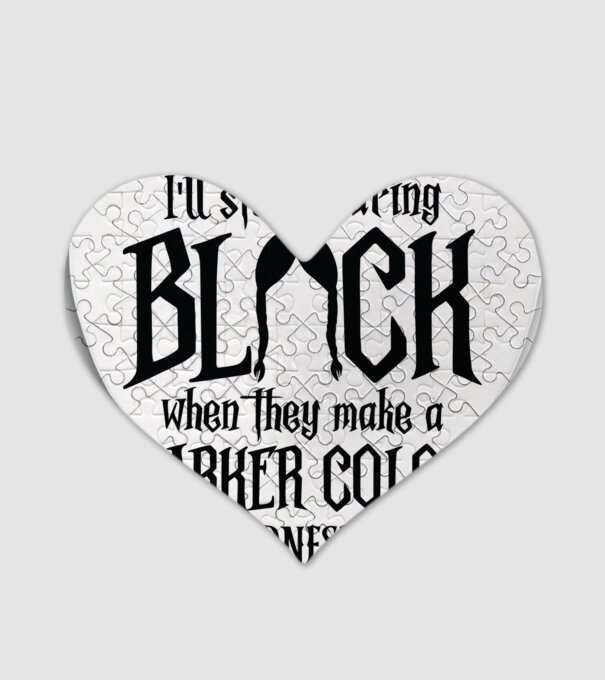 ill stop wearing black model alb pe tricou