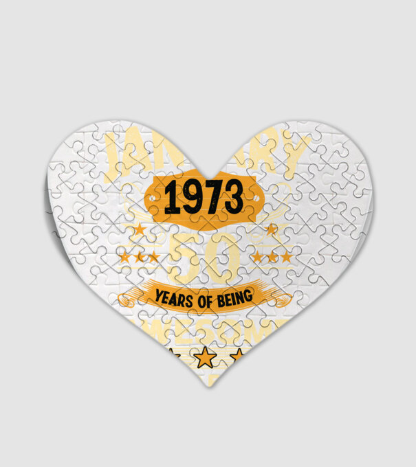 January 1973 50 years of being limited edition model alb pe tricou