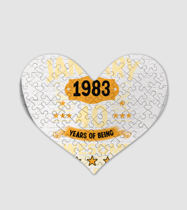 January 1983 40 years of being limited edition model alb pe tricou