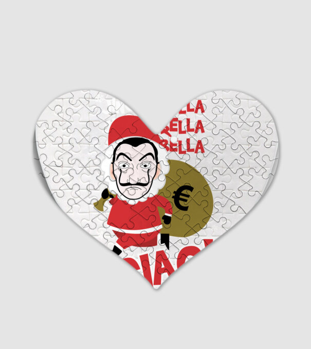jingle bella christmas la casa de papel model alb pe tricou