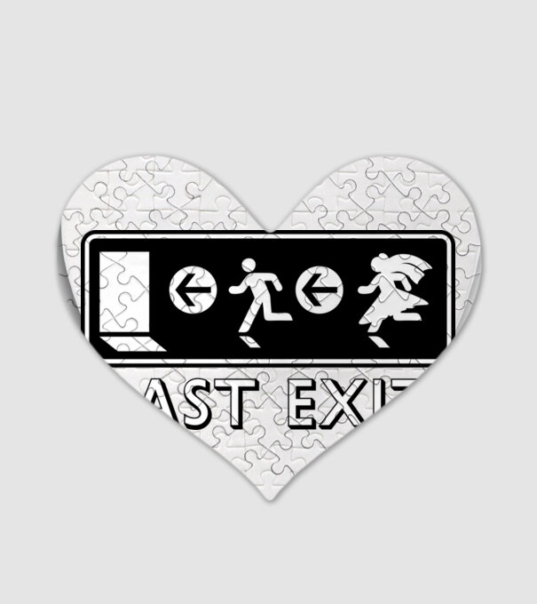 Last Exit model alb pe tricou