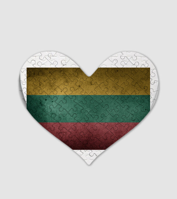 LITHUANIA model alb pe tricou