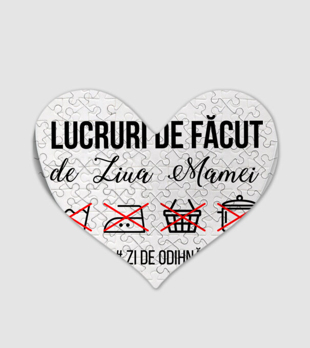 Lucruri de făcut de Ziua Mamei - # zi de odihnă model alb pe tricou