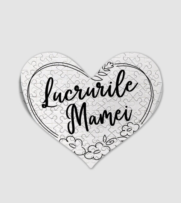 lucrurile mamei model alb pe tricou