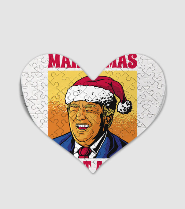 Make Xmas great again model alb pe tricou