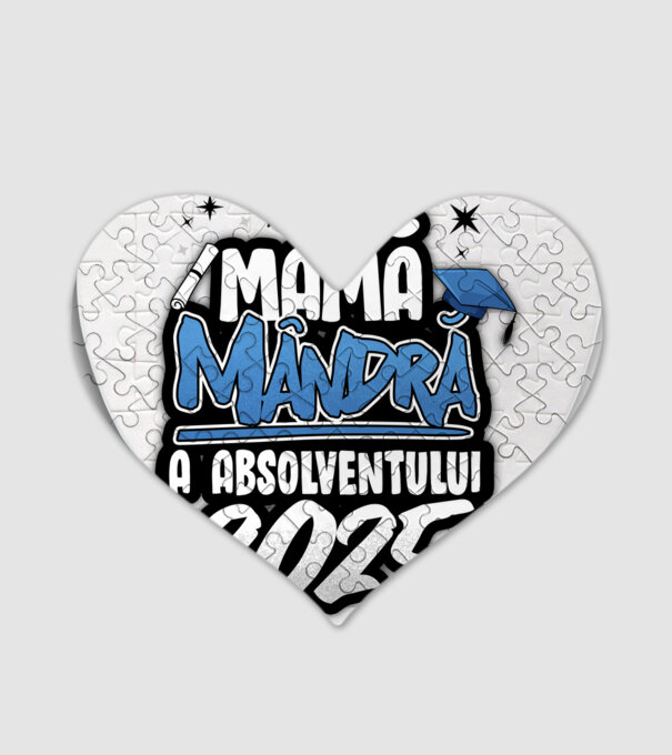 Mamă Mândră a absolventului model alb pe tricou