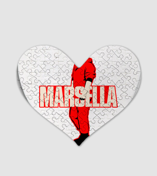 mareille la casa de papel model alb pe tricou