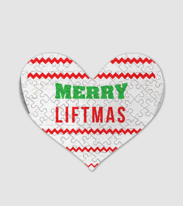 Merry liftmas 2 model alb pe tricou