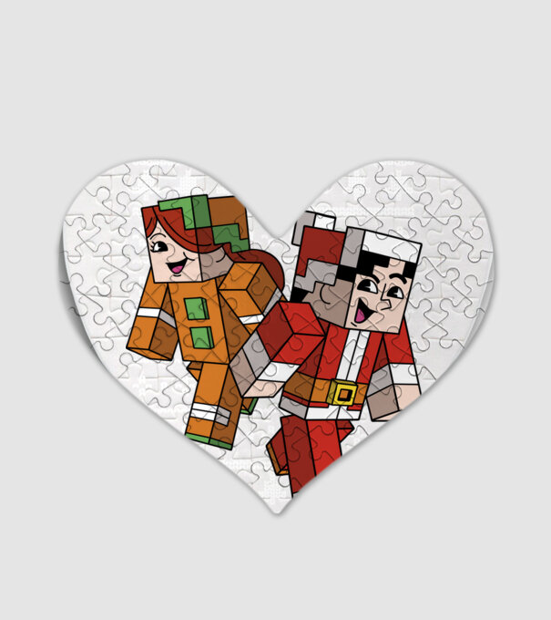 Minecraft christmas ugly sweater model alb pe tricou