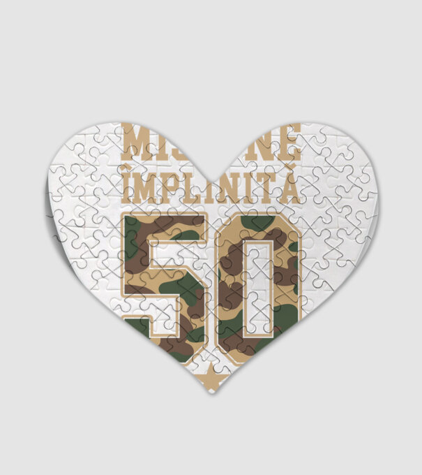 Misiune împlinită 50 model alb pe tricou