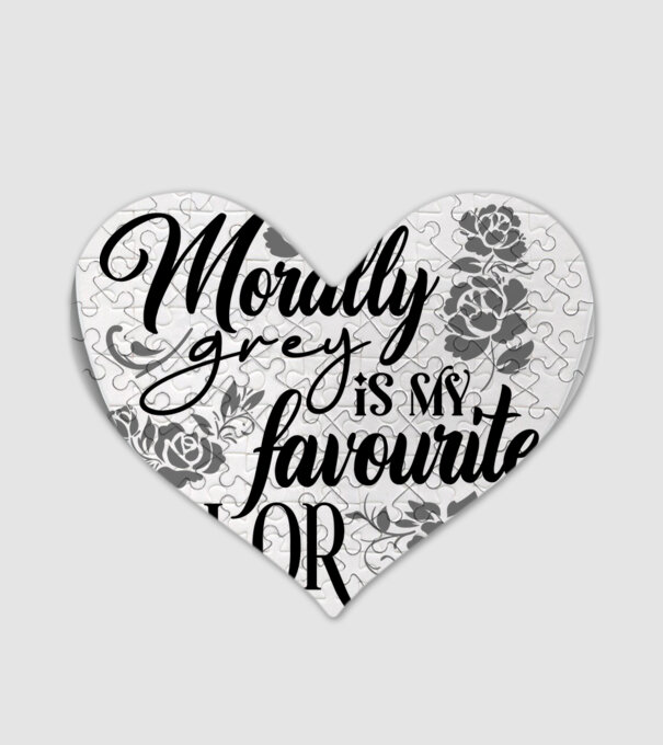 Moraly Gray is my favorite color model alb pe tricou