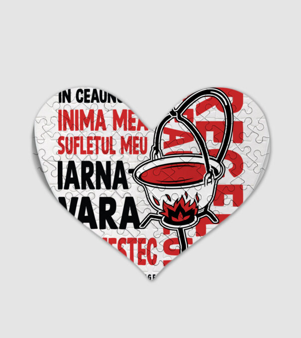 În ceaunul meu - Inima mea - Sufletul meu - Iarna - Vara - Îl amestec - Așa este regele ceaunului! - Regele ceaunului model alb pe tricou