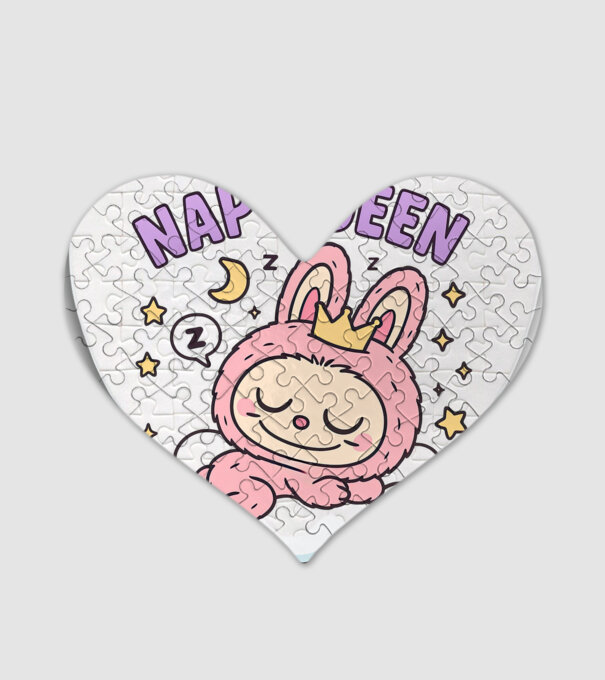 Nap Queen model alb pe tricou