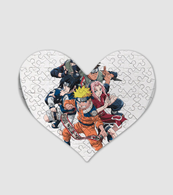 NARUTO model alb pe tricou