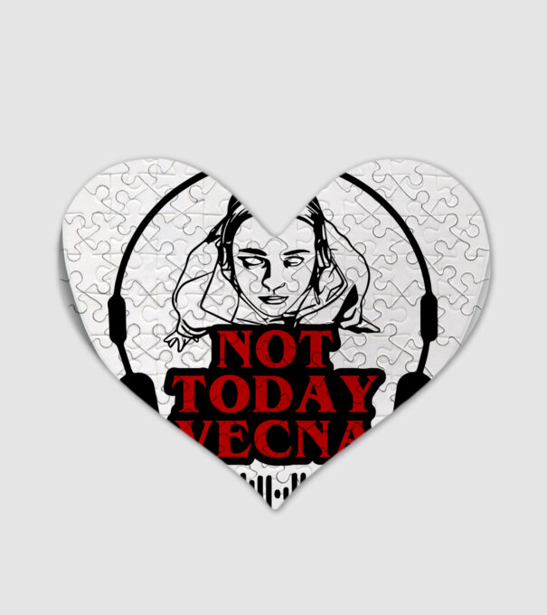 not today vecna model alb pe tricou