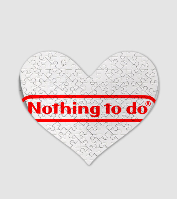 Nothing to do model alb pe tricou