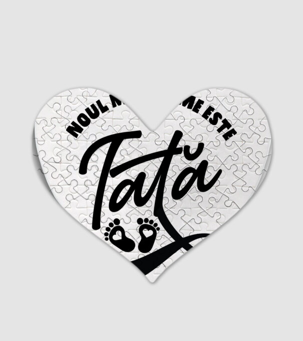 Noul meu nume este Tată model alb pe tricou