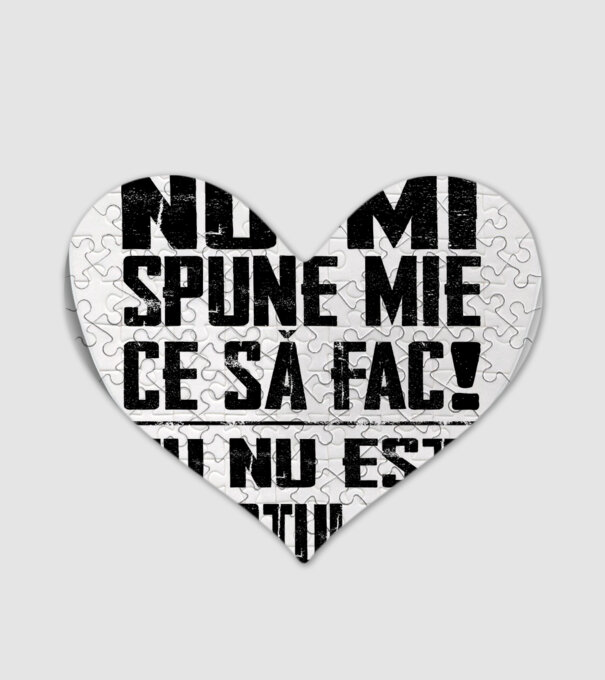 nu-mi spune ce să fac! nu ești nepotul meu Alb model alb pe tricou