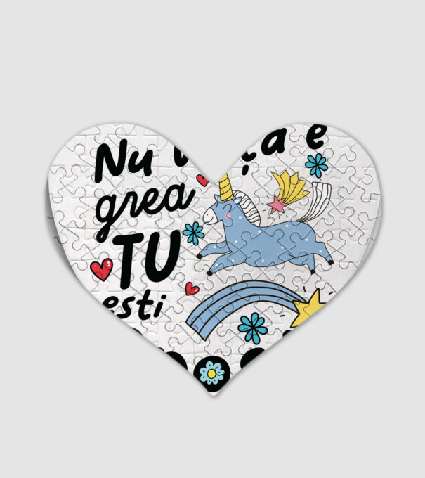 Nu viața e grea, tu ești prost model alb pe tricou