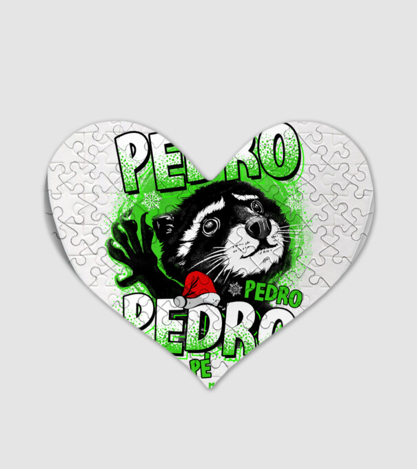 Pedro pedro christmas model alb pe tricou