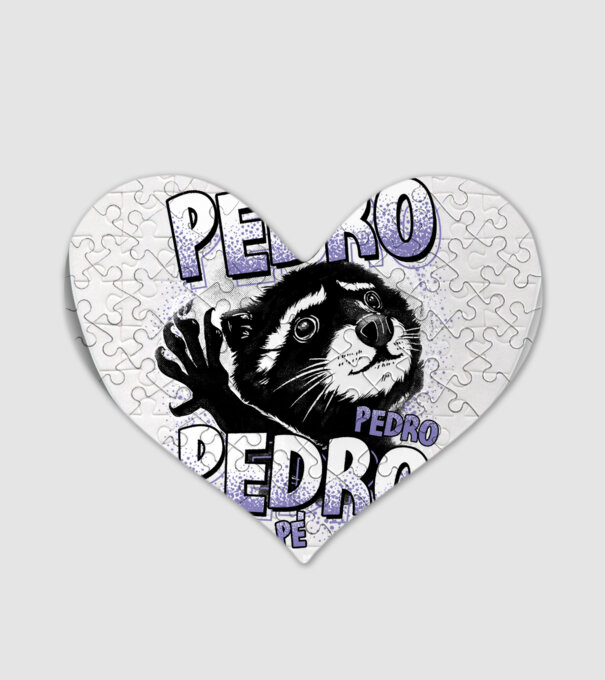 PEDRO PEDRO PEDRO model alb pe tricou