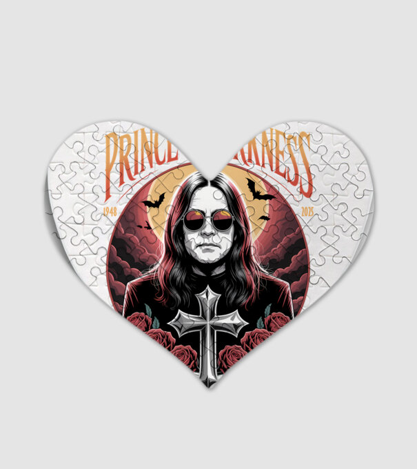 Prince of Darkness model alb pe tricou