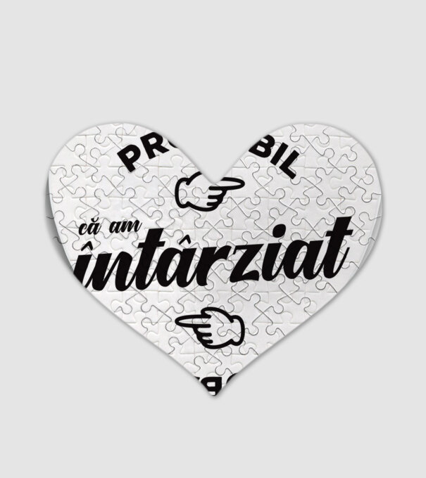 Probabil că am întârziat model alb pe tricou