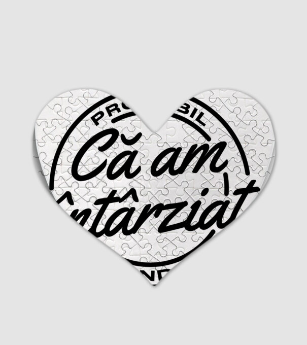Probabil că am întârziat de undeva model alb pe tricou
