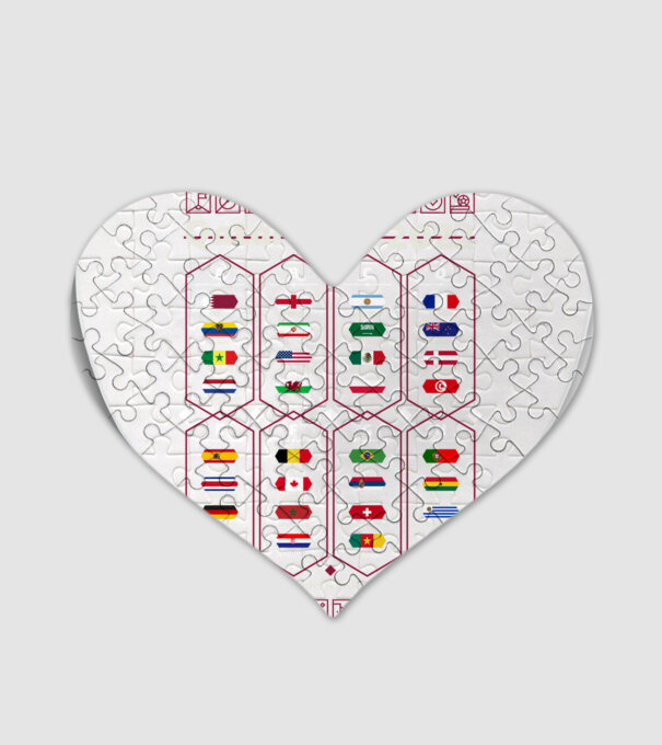 Qatar 2022 teams - groups model alb pe tricou
